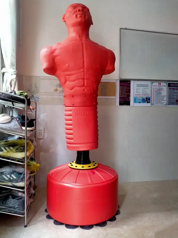 Ảnh chụp thực tế hình nộm tập võ silicon HJ G082