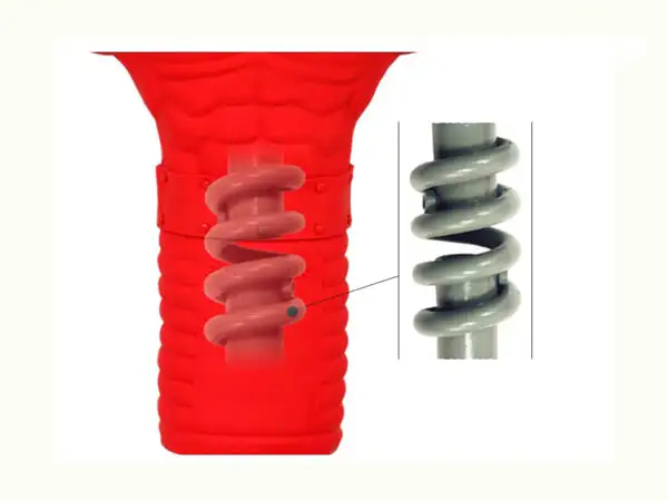 Lò xo bên trong hình nộm tập võ Silicon