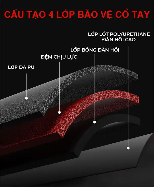  Vỏ ngoài bao đấm là lớp da cao cấp cực dày với 4 lớp 